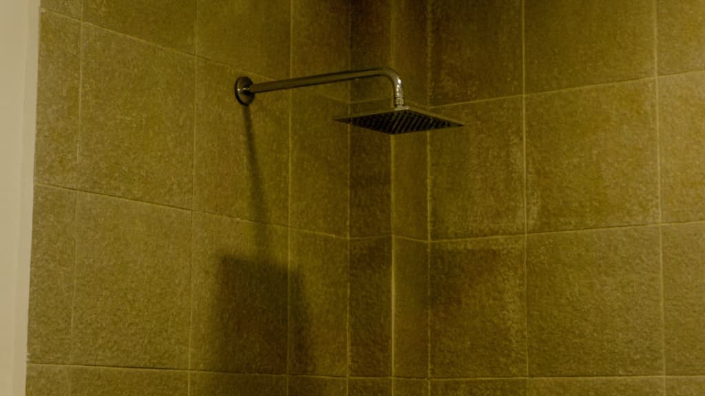 Private Villa Gili Air modern bathroom with rain shower